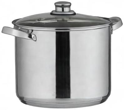 Axentia Universal Pot, Stainless Steel, Stainless Steel, Silver, 10 Liter Volumen