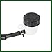 Motoforti Rear Brake Master Cylinder Pump Foot Brake with Reservoir for Yamaha Banshee 350 1988-2006 Silver Tone Long-lasting