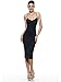 KHAYA Full Slip for Women Lingerie Under Dress Basic Spaghetti Strap Slips Undergarment Nightwear Camisole Sexy Chemise Black