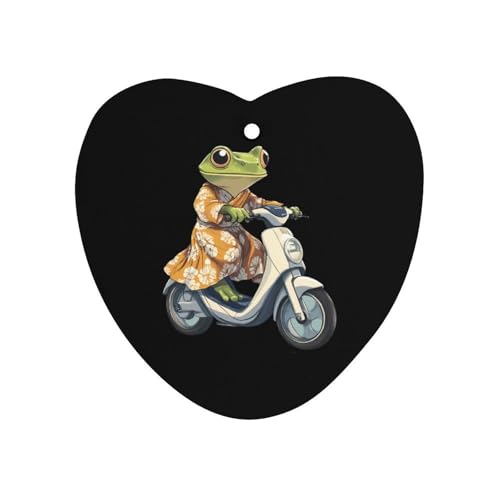 Frog Ride Motorcycle Car Air Freshener Hanging Aromatherapy Tablets for Car Accessories Love form