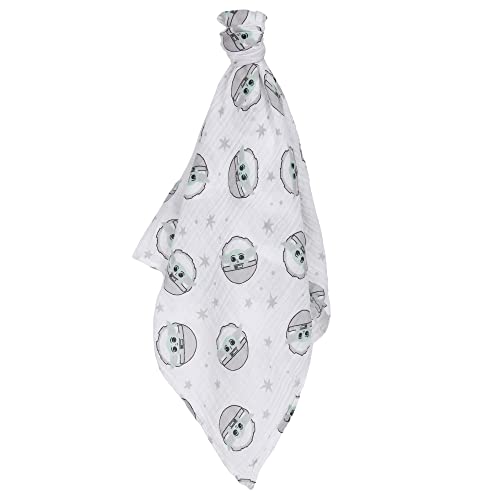 Image of Lambs & Ivy Star Wars Baby Yoda /The Child Swaddle Blanket & Lovey Gift Set