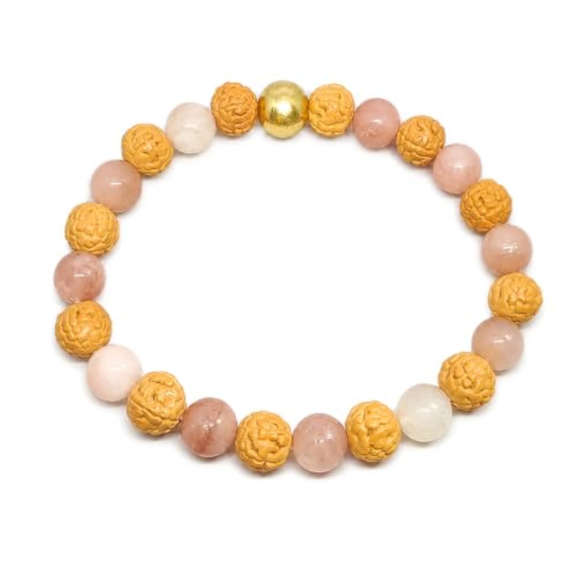 Sun Stone & Rudraksha Bracelet 8 MM, Astrological Energy