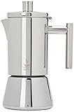 Der Original GEFU Espresso-Kocher Nando 16380 – Premium Edelstahl Kaffee-Maschine für 4 Tassen höchsten Café-Genuss