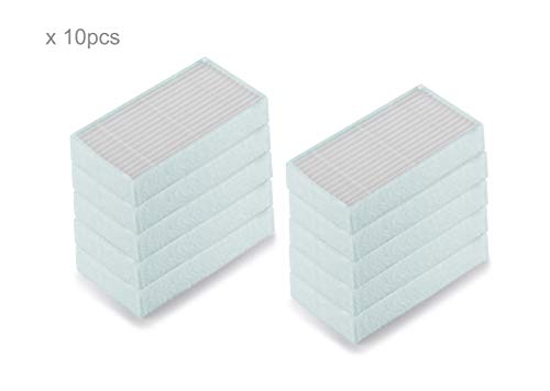 Filtres de rechange Supremery 10x pour aspirateurs robots ILIFE & MEDION MD16192, MD18500, MD18501, MD18600 Accessoires de pièces détachées pour filtre Hepa