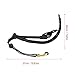 Saxophone Shoulder Harness Adjustable Sax Double Shoulder Neck Strap with Metal Snap Hook for Electric Windpipe