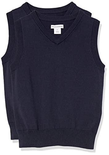 Image of Amazon Essentials Boys and Toddlers' School Uniform Cotton V-Neck Sweater Vest