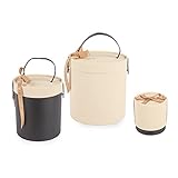 SHIPKEY 3 Pack Cylindrical Gift Box with Lid, Luxury Round Gift Box Set, Decorative Nesting Gift Box