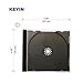 KEYIN Standard Black CD Jewel Case - Premium, 10 Pack