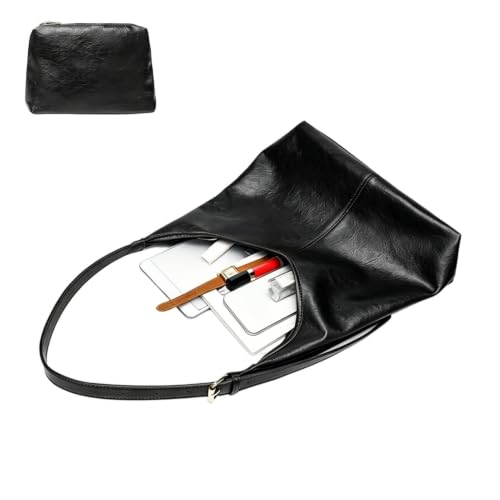 Sac hobo femme souple et pliable au design rétro avec sangle réglable