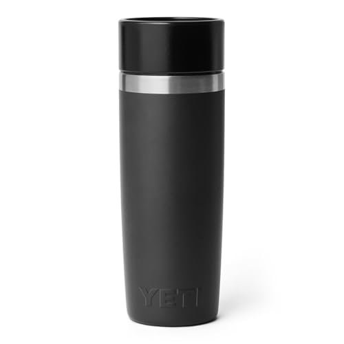Image of YETI Rambler 16 oz Travel Bottle, Stainless Steel, Vacuum Insulated with Leakproof Commuter Cap, Black