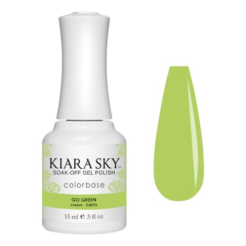 Esmalte de gel KIARA SKY color verde neón 0.5 fl oz