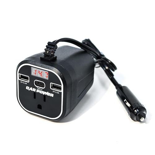 FAMIDGE 200W Car Power Inverter, Car Inverter 12v to 110v,