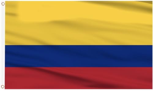 Colombia flag 3x5ft vivid colors fade proof double stitched double side printed with brass grommets 3 X 5foot