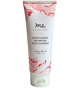 Mudita Earth Peach & Basil Gel Balancing Face Cleanser, w/Peach Leaf Extract, Basil Oil, Ginseng ...