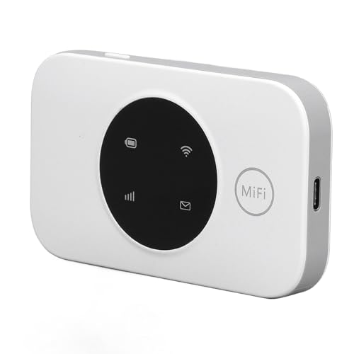 Image of Generic Travel WiFi Hotspot Fast 4G Mobile WiFi 300Mbps Router for Outdoor Camping,10 Users Portable Hotspot with 3000MAh Battery for Laptops, White