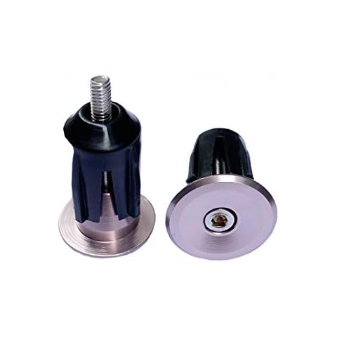 Aluminum bike handlebar end caps Fit for Most Bicycle Road Bike Mountain Bike ( 2pcs) (titanium) Cover