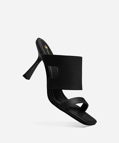 Women's Square Toe Stiletto Sandals, Elegant High Heel Dress Shoes for Evening, Party, Special Occasions, Daily Wear2