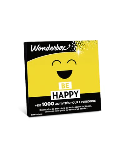 Wonderbox - Be Happy - Coffret Cadeau - Idée Cadeau Multi Activités