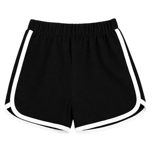 Image of Kuchipoo Girls Cotton Solid Shorts | Soft & Breathable Fabric | Elastic Waist | Casual Summer Wear | Pack of 4