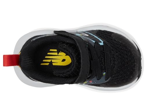New Balance Kids ITRAVHB2 Running Shoe, Black/Blast Red/Team Sky Blue, 6.5 US Unisex Toddler2