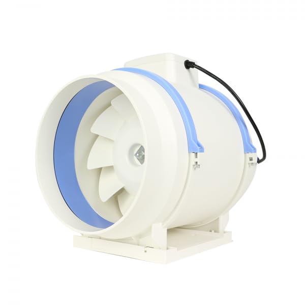 Extractor de aire en línea Bilake para conducto circular/tubular de 250mm 165/225W