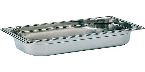 Stainless Steel Gastronorm Pan 1/3 one third size. 200mm deep. 7.5 litre capacity.
