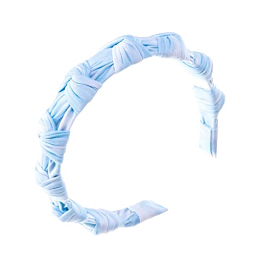 PATKAW 1 Pc Diadema Con Efecto Tie-dye Señoras Moda Accesorios Para El Cabello Para Mujeres Pañuelo Horquilla Diademas De Mujer Diademas Anudadas Para Niñas Banda Diadema De Plástico Blue