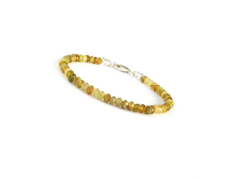 Garnet vert 4mm bracelet ajustable fini les fermoirs impossibles - 3