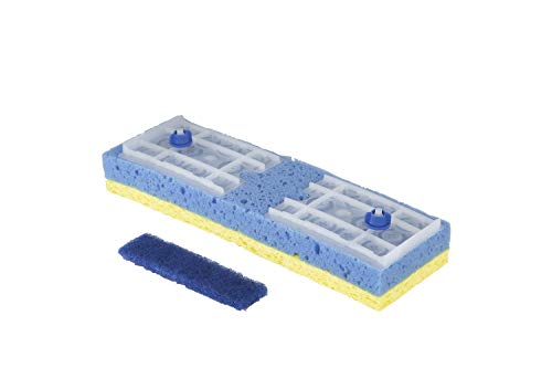 Quickie Microfiber Green Cleaning Microfiber Sponge Refill, Clean Bathroom, Kitchen, Scrubbing Sponge Refill