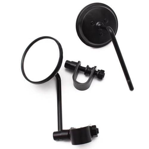 バイク用バックミラー オートバイハンドルバーエンドミラーバックミラー22-25mmオートバイサイドミラーバーエンドハンドルバーバックミラーサイドミラーアクセサリー