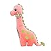 Peluche, Peluche Accogliente Brachiosaurus Dinosaur - Soft e Cuddly Pelice Great Regalo per Ragazzi, Ragazze, Bambini Piccoli, Neonati,Rosa