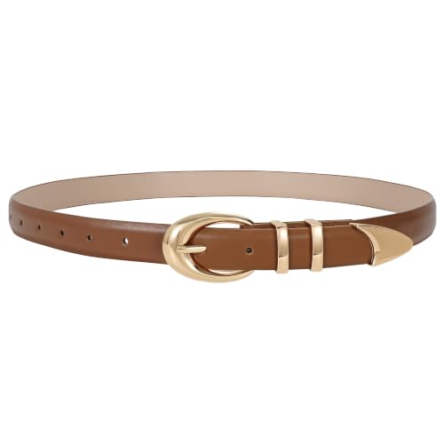 Image of TRIWORKS Women Belt for Jeans Pants Fashion Ladies Faux Leather belt