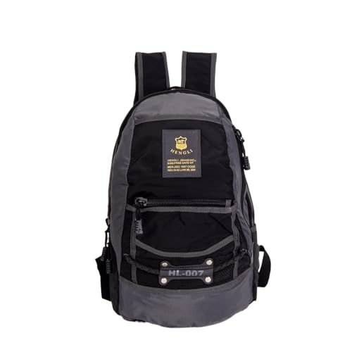 Sac à dos d'extérieur vert kaki et noir à double bandoulière