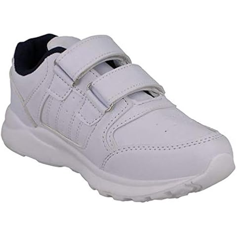 JCDees Boys Trainers N1128 - White Synthetic - UK Size 11 - EU Size 29 - US Size 12 Cover