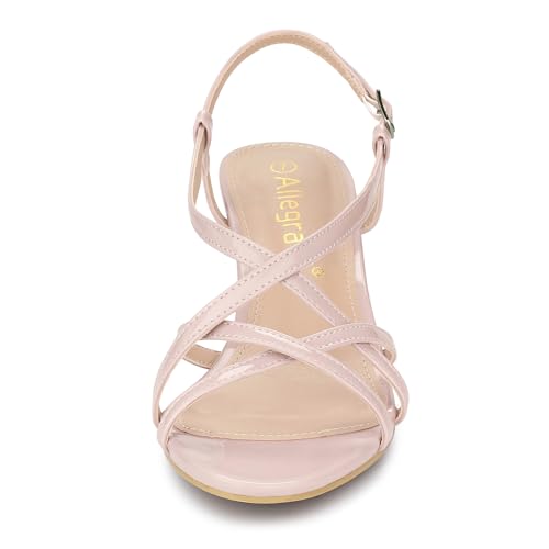 Allegra K Women's Slingback Strappy Kitten Heel Heels Sandals2