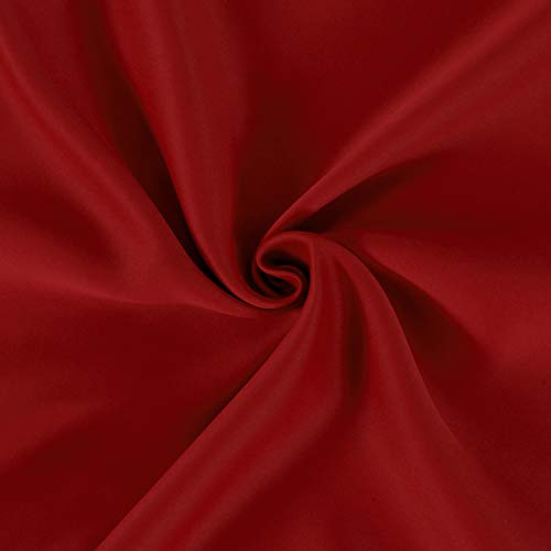 Image of LEMOMO Red Blackout Curtains 42 x 54 Inch Length Set of 2 Panels Grommet Bedroom Curtains for Living Room