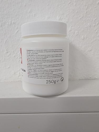 Rayher Kaschierleim, Buchbinderleim, zum Verkleben von Papier und Karton, zum Kaschieren auf Pappmaché, Festiger für Stoffe, zum Buchbinden, Dose 225 ml (250 g), 3314900