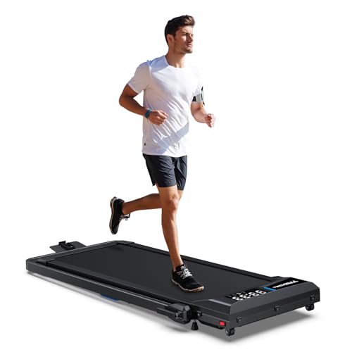 Wellfit Under Desk Walking Pad Treadmill: Incline Voice Controlled Smart Treadmill 320 Lbs Capacity For Home Office Use thumb #8