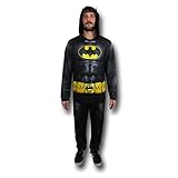 DC Comics Batman Dark Knight Uniform Men's Union Suit, Medium Black