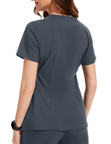 Image of PACBREEZE Women's Maternity Scrub Top /Shirt V-Neck Workwear Medical Pregnancy Scrub Clothes, S-XXL
