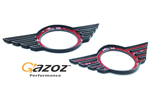 Image of Metal Front&Rear Matte Black Emblem Badge Cover for 18+ F55 F56 F57