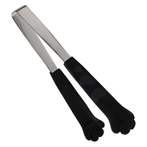 HOLIDYOYO Multi Function Cooking Tongs Heat Resistant Accessory for Grilling Steaks Fruits Vegetables Lightweight Design for Easy Storage Food Grade