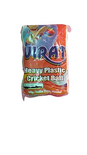 Virat Heavy Quality Cricket Plastic Bolls/Balls Set of 6 Pieces {Same as Image, Orange, Blue} (B08G8WWTFL) Amazon Price History, Amazon Price Tracker