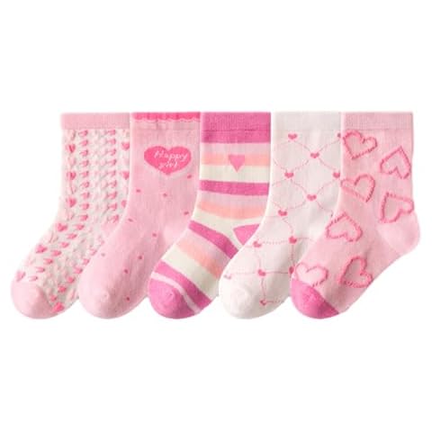 5 Pairs Cute Cotton Baby Girl Socks Cover