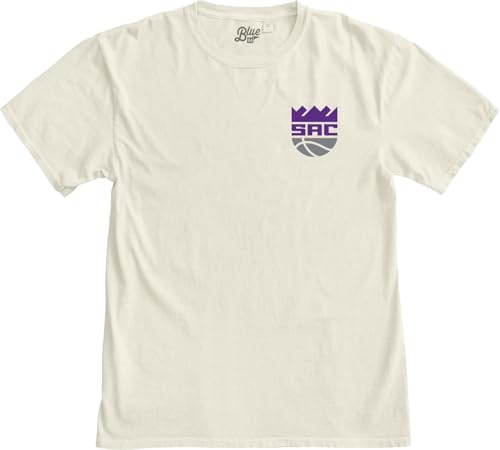 Image of Blue 84 NBA Unisex-Adult NBA Officially Licensed T-Shirt Ringspun Front /Back Ivory
