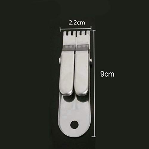 Clipe de gancho, ferramenta de pesca de aço inoxidável para isca de minhoca de sangue, grampo de gan