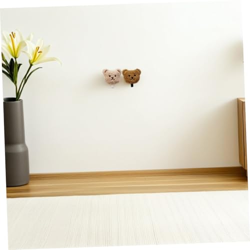 Crochets muraux ours en peluche : design soigné et fixation adhésive durable - 7