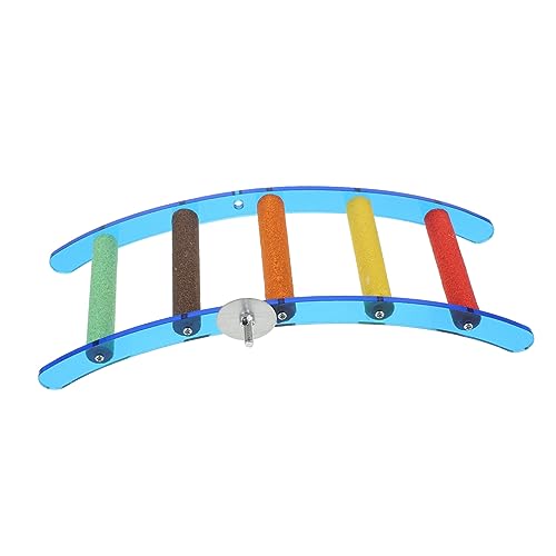 FONDOTIN 1Pc Acrylic Parrot Climbing Ladder Stand Rack Durable Bird Training for Parrot Cage Natural Material Promotes Healthy Chewing and Play for Pet Birds
