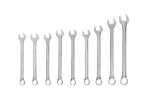 TEKTON Combination Wrench Set, 9-Piece (33-50 mm, Common Sizes) | WCB90211