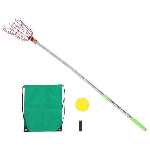 Holibanna Fruit Picker Fruit Grabber Reacher Tool Telescoping Grabber Fruit Picks Bag Picker Fruit Basket Basket Grabber Red Stainless Steel
